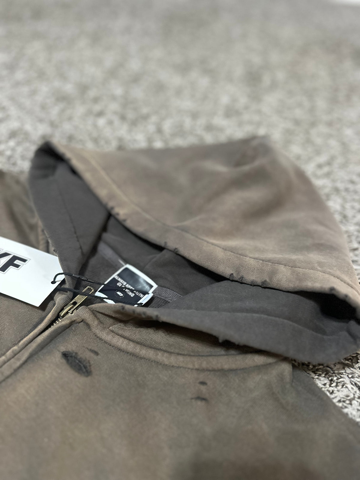 Washed Mocha Zip